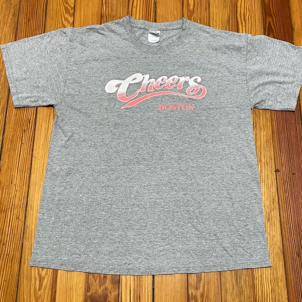 Vintage TV Cheers Boston Men's Large T Shirt Bar Alcohol Drinking 80's. 🔥❤️
